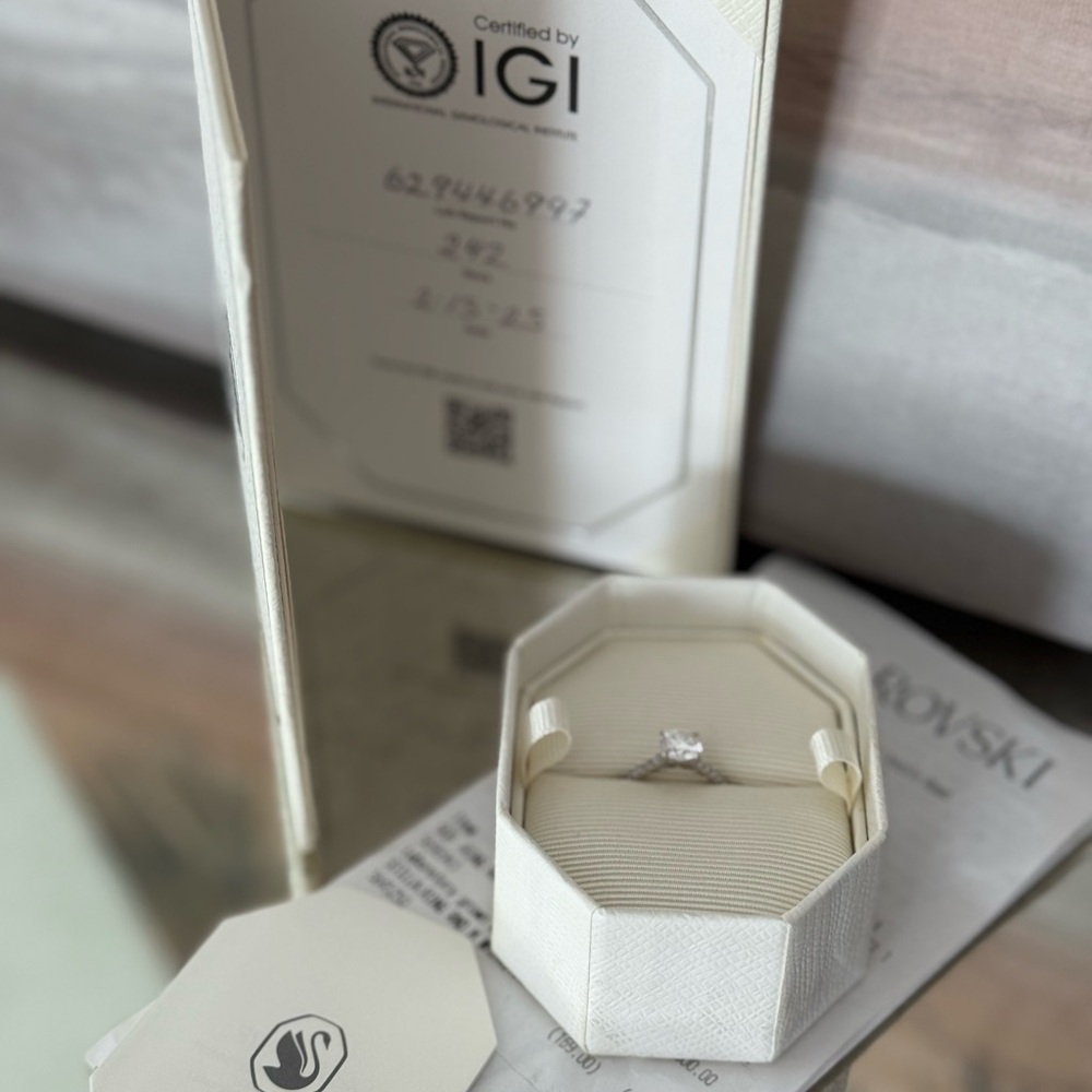 Swarovski Lab Diamond Ring - Picture 3 of 10